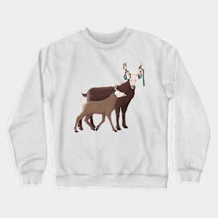 Skull Deer Crewneck Sweatshirt